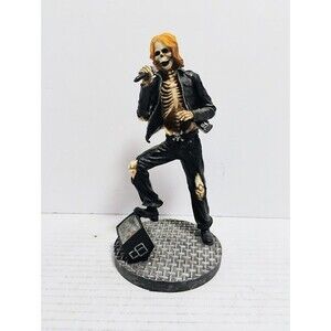 SUMMIT COLLECTION DAY OF THE DEAD SKELETON HELL LEAD SINGER 8” RESIN FIGURE